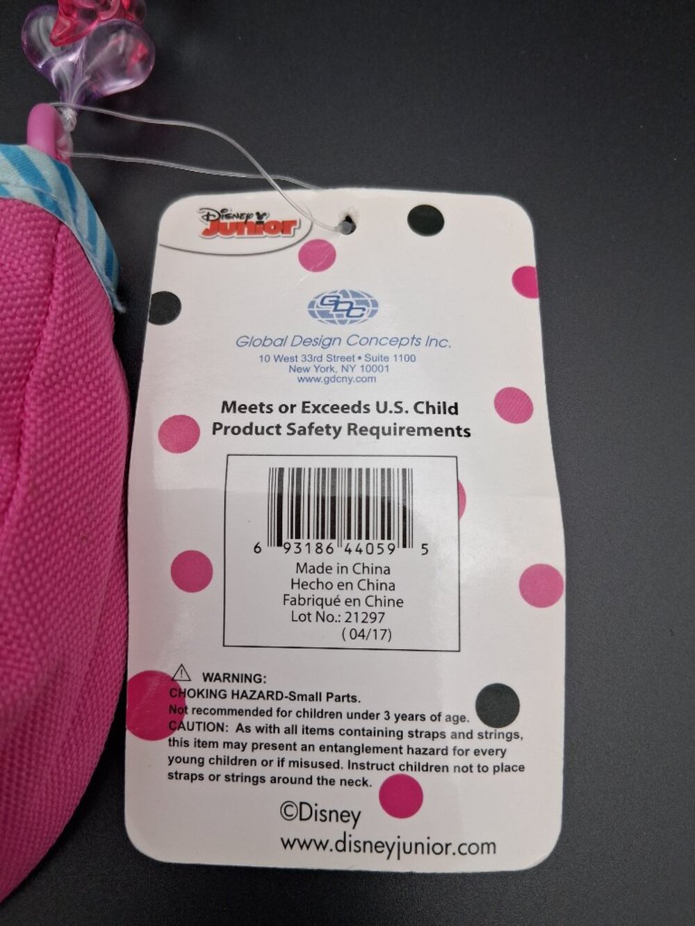 Disney's Minnie Mouse pink girl's purse with 3D graphic. New. Vinyl and canvas - Picture 4 of 9